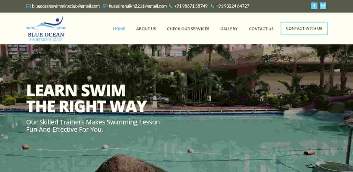 blueoceanswimmingclub.com